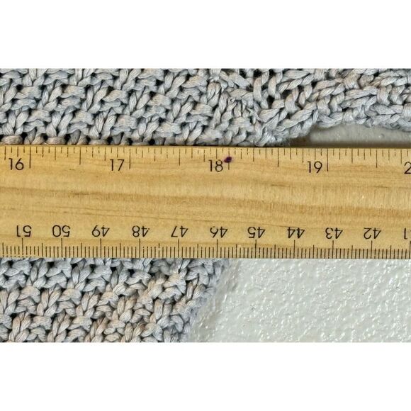 Boden Lightweight Chunky Knit Gray Cottagecore Cardigan Sweater Women's 8US - Picture 9 of 9